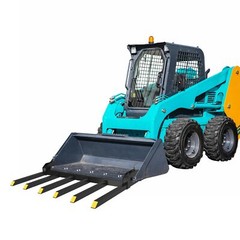 Clamp On Debris Forks 60″ Bucket 4000lbs Clamp On Pallet Forks Bucket Attachment