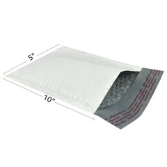 UOFFICE 250 Poly Bubble Mailer Bags 5×10″ – #00 Pouches Envelopes White Self-Sea