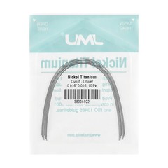 JMU Dental Ortho Niti Arch Wire, 10pcs Super Elastic Ovoid Round/Rectangular
