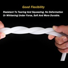 ID 2mm-38mm High Temp Industrial Silicone Tubing Flexible Rubber Hose Pipe White