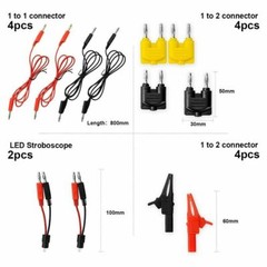 92PCS Automotive Multimeter Test Lead Kit Wire-Piercing Clip Test Probe Wire Set