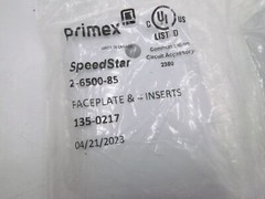 13 Pack Primex SpeedStar 2-6500-85 Downward Faceplate & 4 Inserts Per pack