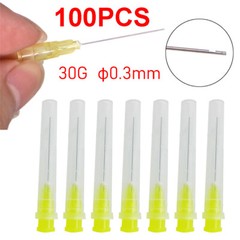 100pcs Dental Endo Irrigation Needle Tip 30GA End-Closed Side Hole Syringes NEW