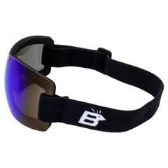 Birdz Wren Skydiving Snowboarding Motorcycle Riding Goggles Blue Mirror Lens