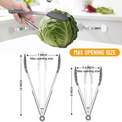 HOTEC Premium Stainless Steel Locking Kitchen 12+9inch, Light Grey:12+9inch