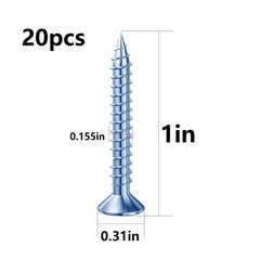 (274 pcs) Plastic Drywall Wall Anchors Kit with Screws， Concrete Screw kit Wa…