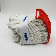 Ansell MultiKnit 76-400 Heavyweight Polycotton Gloves Size 7 Small White 12 Prs