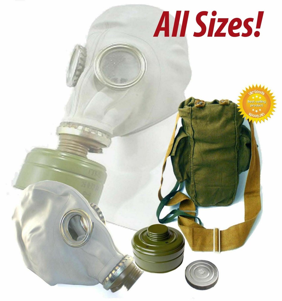 Original Soviet Gas mask GP-5 Grey Tested Safe Full Set All sizes USSR New