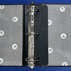 Vintage Columbia Black Pebble 3 Ring Binder 3″ Spine Heavy Duty Made in USA