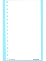EZ Record brand – Item No. 119 Blank Forms – 8″ X 5″- 50 sheets per pack.
