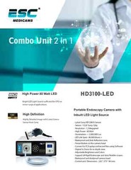Endoscopy Camera & Cold LED Light Source HD USB ENT Medical Endoscope with fiber
