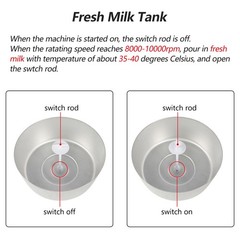 Electric Fresh Milk Cream Separator 110V Centrifuge Separator 100L/H New