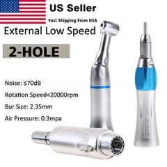 Dental Slow Low Speed Straight Handpiece Contra Angle Air Motor 2Holes 4Holes DL