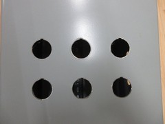 Hoffman A12108CH Junction Box 6x 30mm Push Button Holes