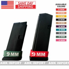 9MM Pistol Extended Magazine ID Marking Bands Mag Identification Silicone Band