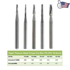 Prima Wave Dental Carbide Burs High Speed FG 19mm / Surgical FGOS FG SL 557 25mm