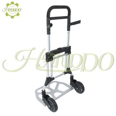 500 LB Aluminum Folding Hand Truck with Telescoping Handle with 8 inch Wheels