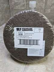 Standard Abrasives 8″ ½ Plain Buff and Blend Disc, Medium, A/O, 10Pcs 203mm
