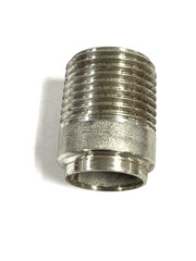 ASSORTED LENGTHS 1-1/8″-1-1/4″ LOT OF 9 STAINLESS STEEL PIPE NIPPLE 11/16″- 14