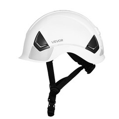 VEVOR Construction Safety Helmet Vented Class C White Safety Hardhat Men & Women