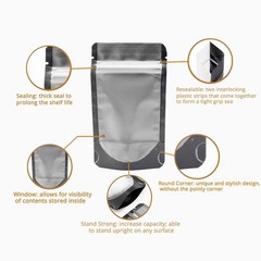 200pc 1g/3.5g/7g/14g/28g Mylar Foil Smell Proof Bags For 1 Color Customs Print