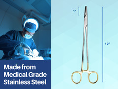 Mayo Hegar Needle Holder Driver 12 inches w/ Tungsten Carbide ARTMAN INSTRUMENTS