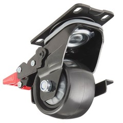 Everbilt 3 in. Black Multi-Purpose 3-in-1 Caster with 220 lbs. Load Rating