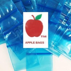 BLUE 1,000 APPLE BRAND BAGGIES 1×1 2mil ZIPLOCK 1000 1010 baggie 1″ x 1″ bags