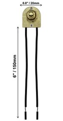 5 Pack of Metal Push On/Off Switches, single circuit, 3A-120V, 6″ Stripped Wires