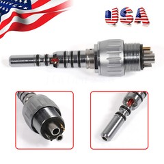 Dental 6 Hole Quick Coupler for KaV MULTIflex LUX Fiber Optic LED Handpiece New