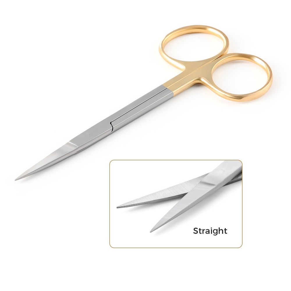 Surgical Medical Straight & Curved Scissors 4.5” Sharp/Sharp Instrument