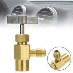 New A/C Brass Refrigerant Tank Adapter CAN TAP Dispensing Thread Valve 1/2″ ACME