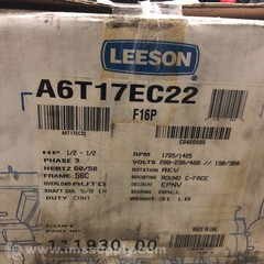 LEESON A6T17EC22 Explosion Proof Motor 1/2HP 1725RPM 56C EPNV 3PH FNOB