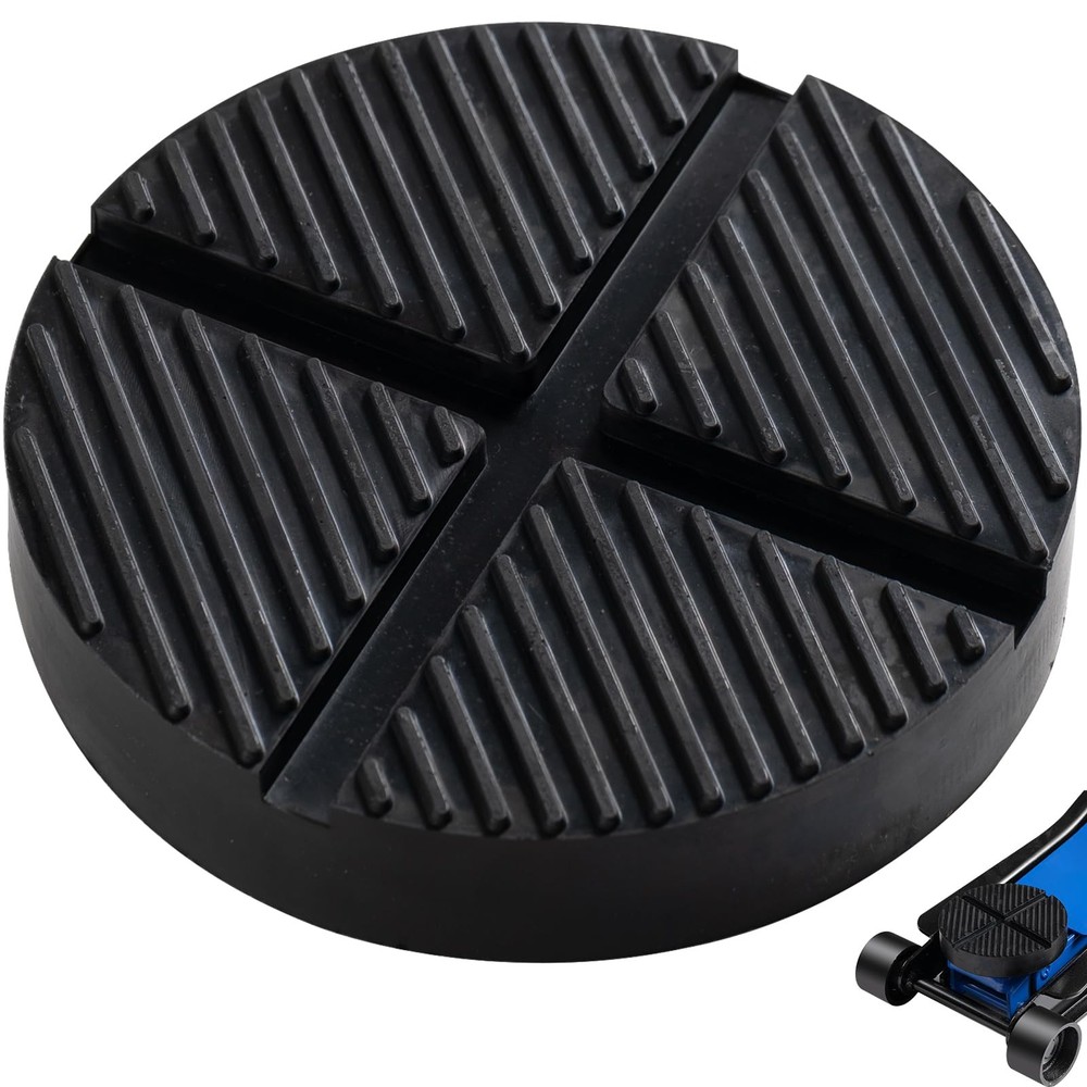 Moibunka Universal Floor Jack Rubber Pad, Cross Beam 1 PACK, Black