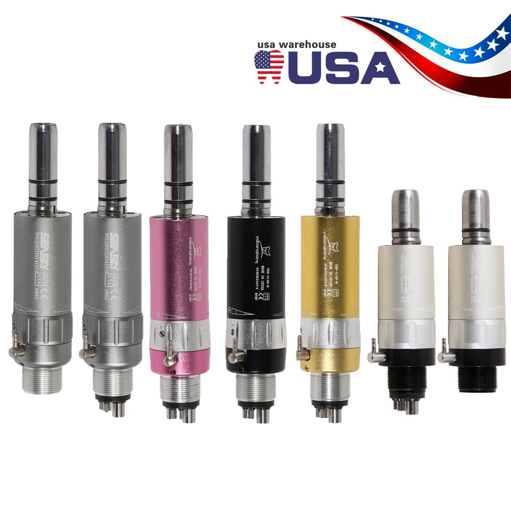 US NSK Style Dental Slow Low Speed Air Motor Handpiece E-type 2/4 Hole Colors st