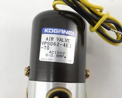 Koganei VPS062-4E1-70 Pneumatic Air Solenoid Valve 100VAC – NEW Surplus!