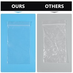 500 Pcs 3×5 Inch Clear Resealable Plastic Bags Mini Poly Zip Lock Storage Gifts