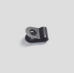 x50 ESSENTRA CC.125 SSCC37C0125B BLACK NYLON PLASTIC P-CLIP WIRE CABLE CLAMP 1/8