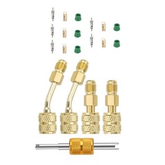 R410A Adapter 5/16″ Female SAE to 1/4″ Male Flare For Vacuum Pump Connection