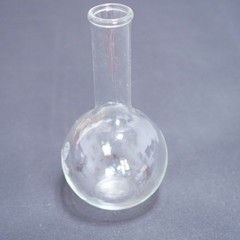 long neck lab glass flask round bottom/ flat bottom flask 500 ml, lab glassware