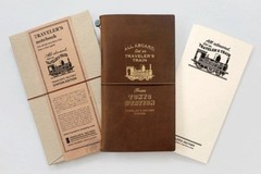 Traveler’s Notebook Tokyo Station Set with Refill & Brass Tag Traveler’s Factory