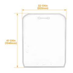 Anti-scratch Polycarbonate Door Window Fit Kubota SVL65,SVL75,SVL90,SVL95,SVL97