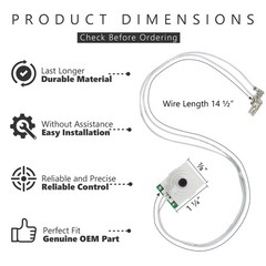 GYOFFULL 15955 Potentiometer Switch Replacement Compatible with white