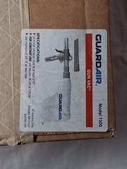 Guardair 1500 Gun Vac Air Powered Vacuum Blow Gun Crevice Tool 1500