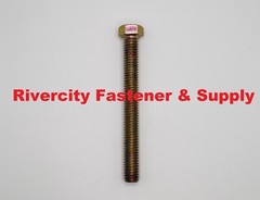 7/16-14 x 4 Tap Bolts Grade 8 Hex Head Screws 7/16x14x4 Full Thread 7/16×14 x 4″
