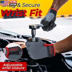 Work Gloves for Men & Women, Utility Mechanic Working Gloves Touch Screen, Flexi