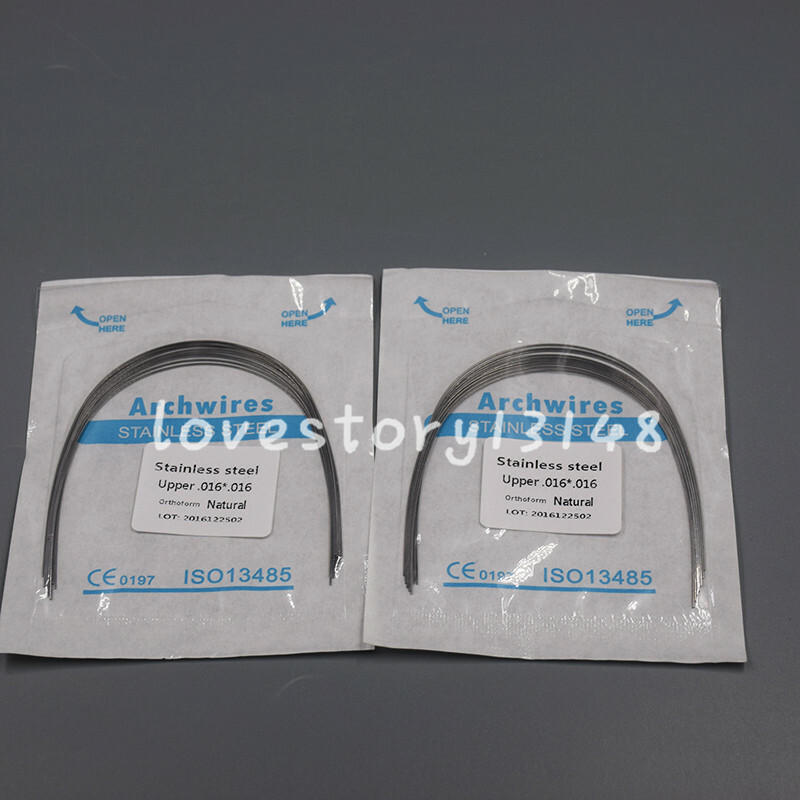 1 Pack Stainless Steel Dental Rectangular Ortho Arch Wires Square/Ovoid/Natural