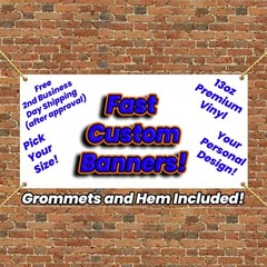 Custom Vinyl Banner – Personalized Heavy Duty Advertising Sign – Made in USA