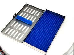Sterilization Cassette Box 7.25″X3.5″ With Silicone Pad For Surgical Instruments