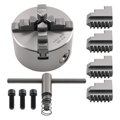 4 Jaw Lathe Chuck 100mm K12-100 Self Centering for Rotary Table Milling